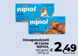 Ipercoop Radenza Omogeneizzati di Carne Nipiol offerta