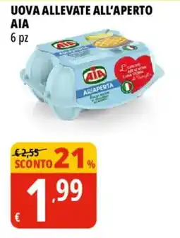 Tigros Uova allevate all'aperto AIA offerta
