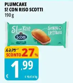 Tigros Plumcake s! con riso Scotti offerta