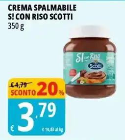 Tigros Crema spalmabile S! con riso Scotti offerta