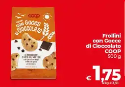 Ipercoop Radenza Frollini con Gocce di Cioccolato COOP offerta
