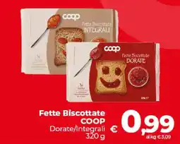Ipercoop Radenza Fette Biscottate COOP offerta