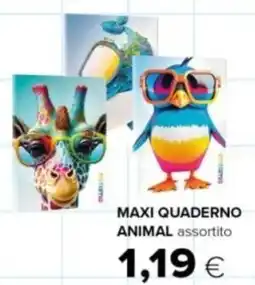 Oasi Maxi quaderno animal assortito offerta