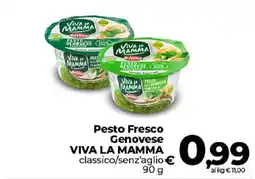 Ipercoop Radenza Pesto Fresco Genovese Viva la Mamma offerta
