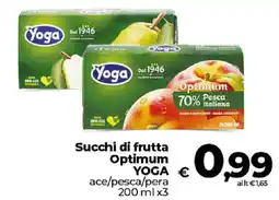 Ipercoop Radenza Succhi di frutta Optimum YOGA offerta
