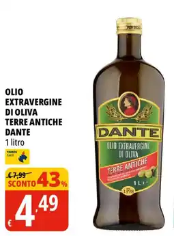 Tigros Olio extravergine di oliva Terre Antiche Dante offerta