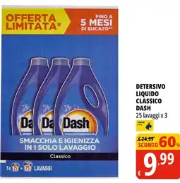 Tigros Detersivo liquido classico Dash offerta