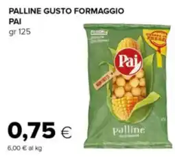 Oasi Palline gusto formaggio Pai offerta