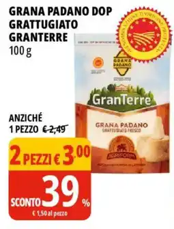 Tigros Grana Padano DOP grattugiato GranTerre offerta