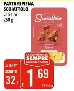 Tigros Pasta ripiena scoiattolo offerta