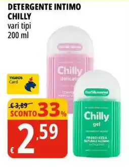 Tigros Chilly detergente intimo offerta