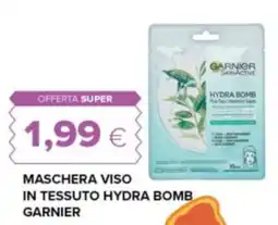 Oasi Maschera viso in tessuto hydra bomb garnier offerta