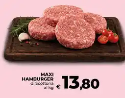 Ipercoop Radenza Maxi hamburger di Scottona offerta