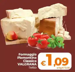 Ipercoop Radenza Formaggio Piemontino Classico Valgrana offerta