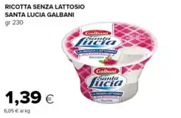 Oasi Ricotta senza lattosio Santa Lucia Galbani offerta