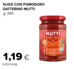 Oasi Sugo con pomodoro datterino Mutti offerta