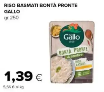 Oasi Riso basmati bontà pronte Gallo offerta