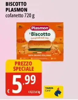 Tigros Biscotto Plasmon offerta