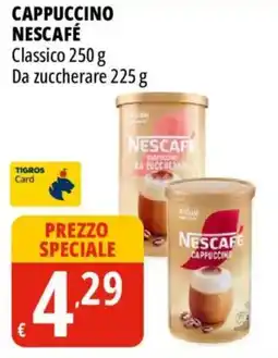Tigros Cappuccino Nescafé Classico offerta