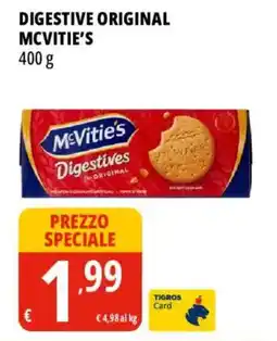 Tigros Digestive original McVitie's offerta
