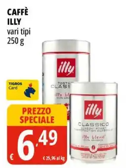 Tigros Caffè Illy offerta