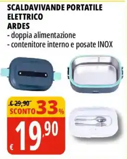 Tigros Scaldavivande portatile elettrico Ardes offerta