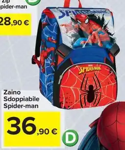 Carrefour Iper Zaino Sdoppiabile Spider-man offerta