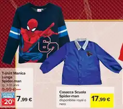 Carrefour Iper T-shirt Manica Lunga Spider-man offerta
