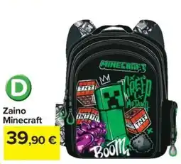 Carrefour Iper Zaino Minecraft offerta