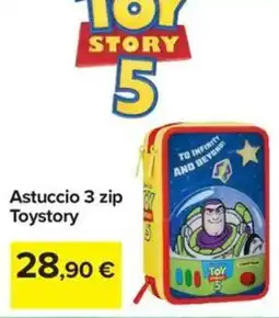 Carrefour Iper Astuccio 3 zip Toy Story offerta