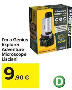 Carrefour Iper I'm a Genius Explorer Adventure Microscope Lisciani offerta