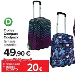 Carrefour Iper Trolley Compact Coolpack fantasie assortite offerta