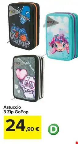 Carrefour Iper Astuccio 3 Zip GoPop offerta