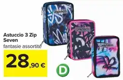 Carrefour Iper Astuccio 3 Zip Seven offerta