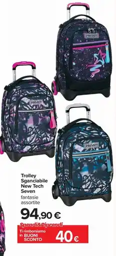 Carrefour Iper Trolley Sganciabile New Tech Seven offerta