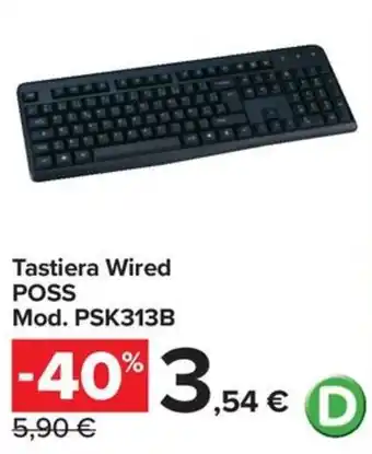 Tastiera Wired POSS