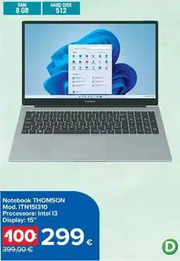 Carrefour Iper Notebook THOMSON offerta