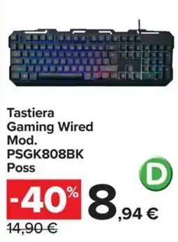 Carrefour Iper Tastiera Gaming Wired offerta