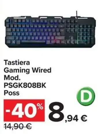 Tastiera Gaming Wired