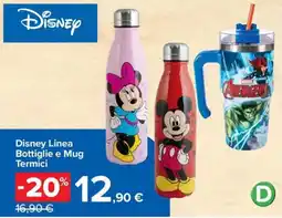 Carrefour Iper Disney Bottiglie e Mug Termici offerta