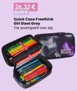 Paniate Quick Case Freethink Girl Steel Gray offerta