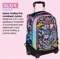 Paniate Zaino Trolley Pro Lovebeat Junior offerta