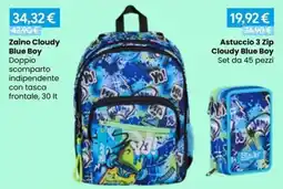 Paniate Zaino Cloudy Blue Boy offerta