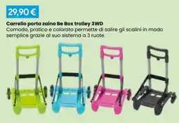 Paniate Carrello porta zaino Be Box trolley 3WD offerta