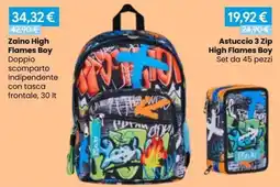 Paniate Zaino High Flames Boy offerta