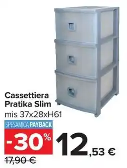 Carrefour Iper Cassettiera Pratika Slim offerta