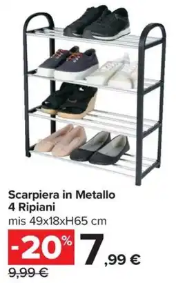 Carrefour Iper Scarpiera in Metallo offerta