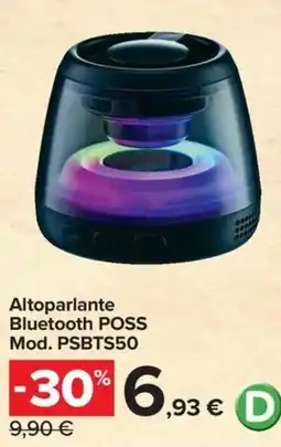 Carrefour Iper Altoparlante Bluetooth POSS offerta
