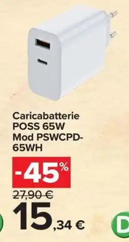 Carrefour Iper Caricabatterie POSS offerta