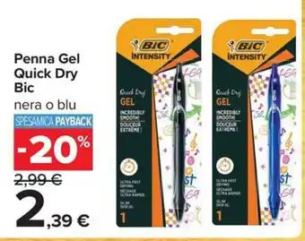 Penna Gel Quick Dry Bic